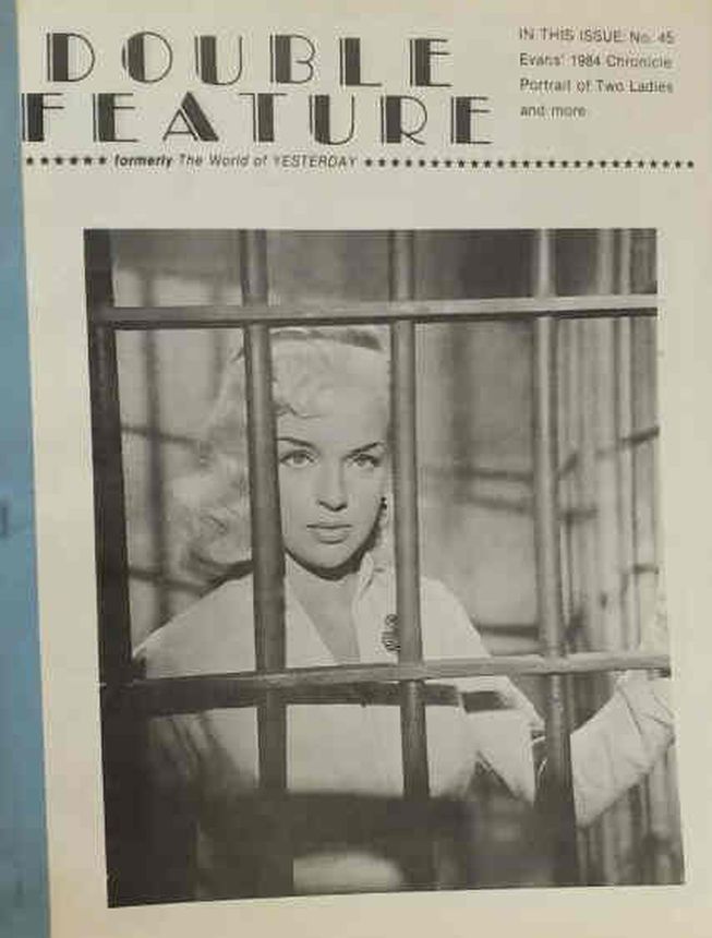 DOUBLE FEATURE magazine side cover Issue 45  1985