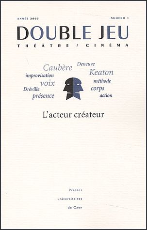 DOUBLE JEU magazine side cover Issue 1  2003