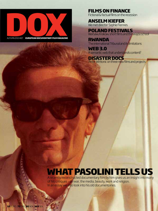 DOX magazine side cover Issue 87 Fall September/October/November 2010