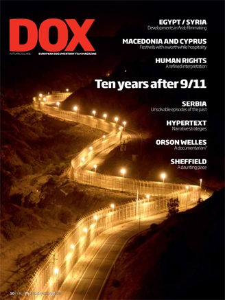 DOX magazine side cover Issue 91 Fall 2011