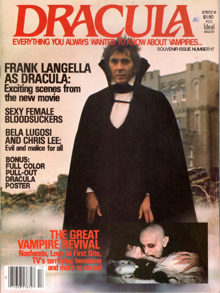 DRACULA magazine side cover Issue 17  1979