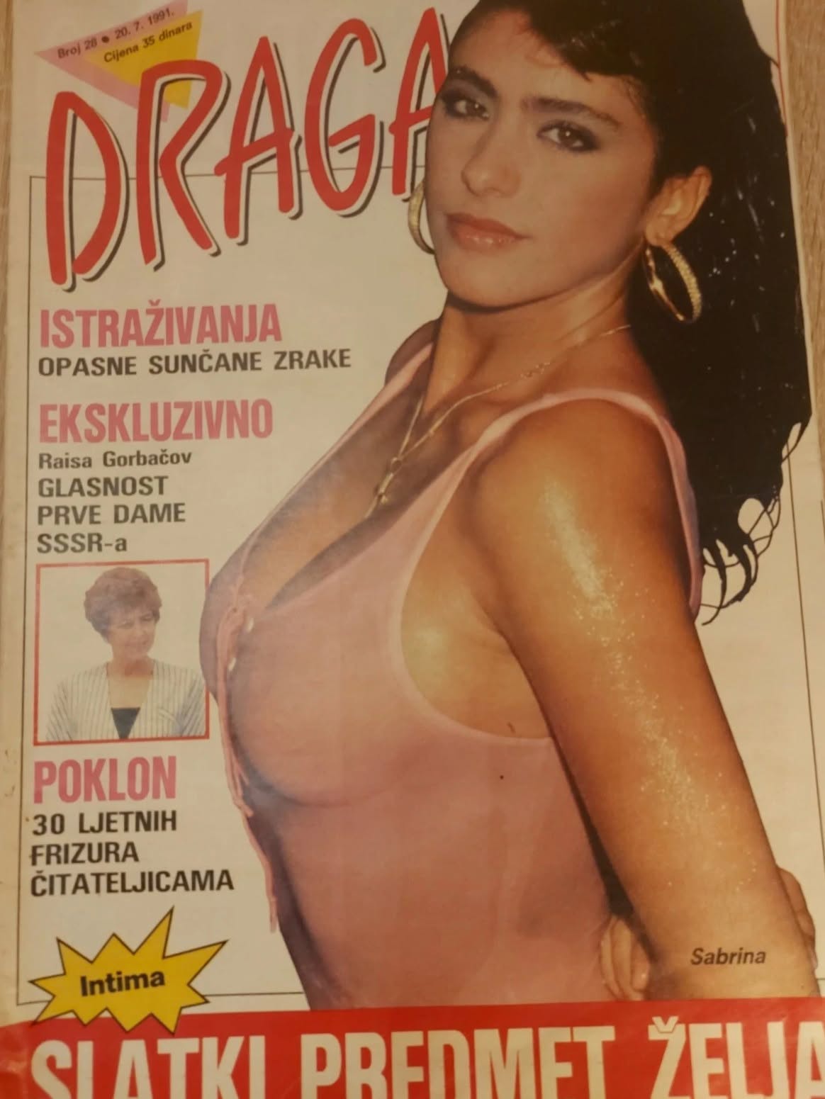 DRAGA magazine side cover Issue 28 30 July 1991