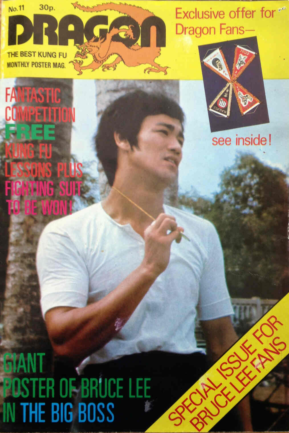 DRAGON magazine side cover Issue 11  1974