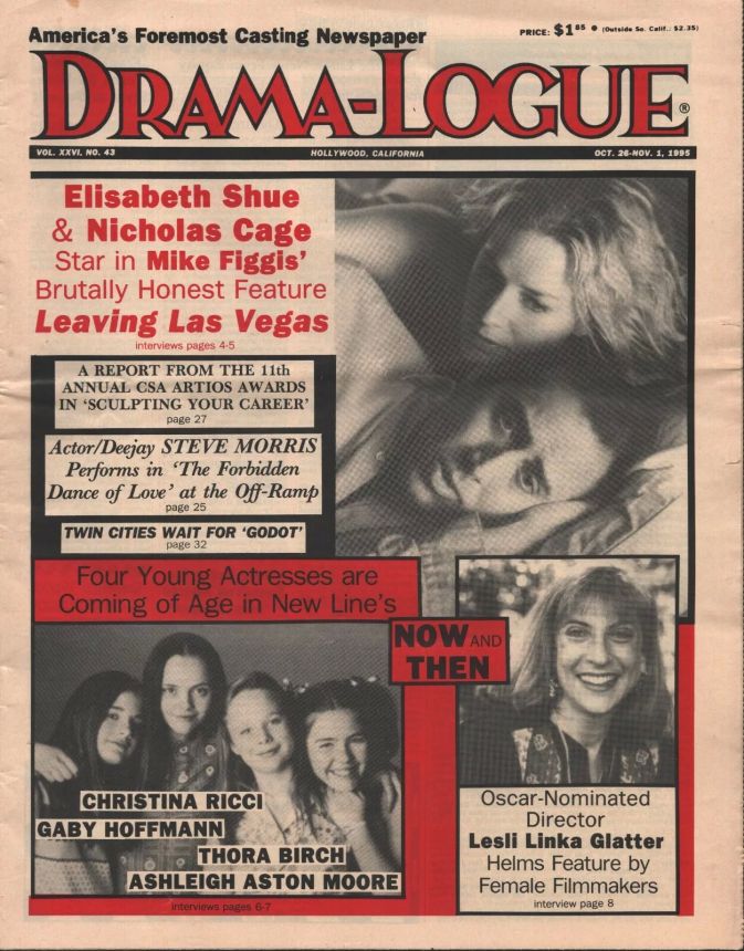 DRAMA LOGUE magazine side cover 26 October 1995