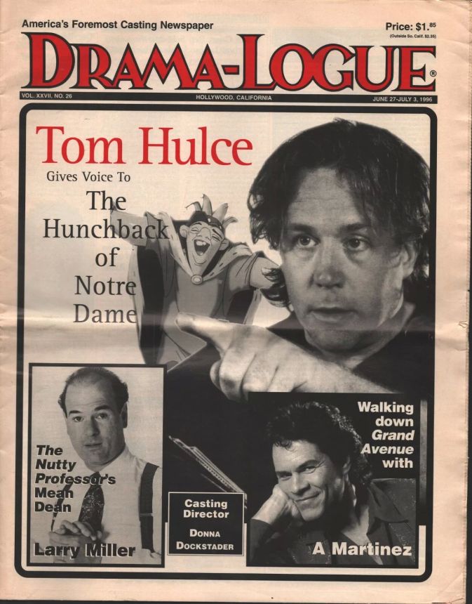 DRAMA LOGUE magazine side cover 27 June 1996