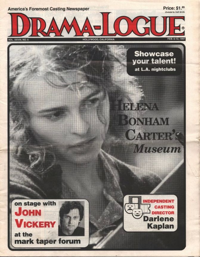 DRAMA LOGUE magazine side cover 6 February 1997