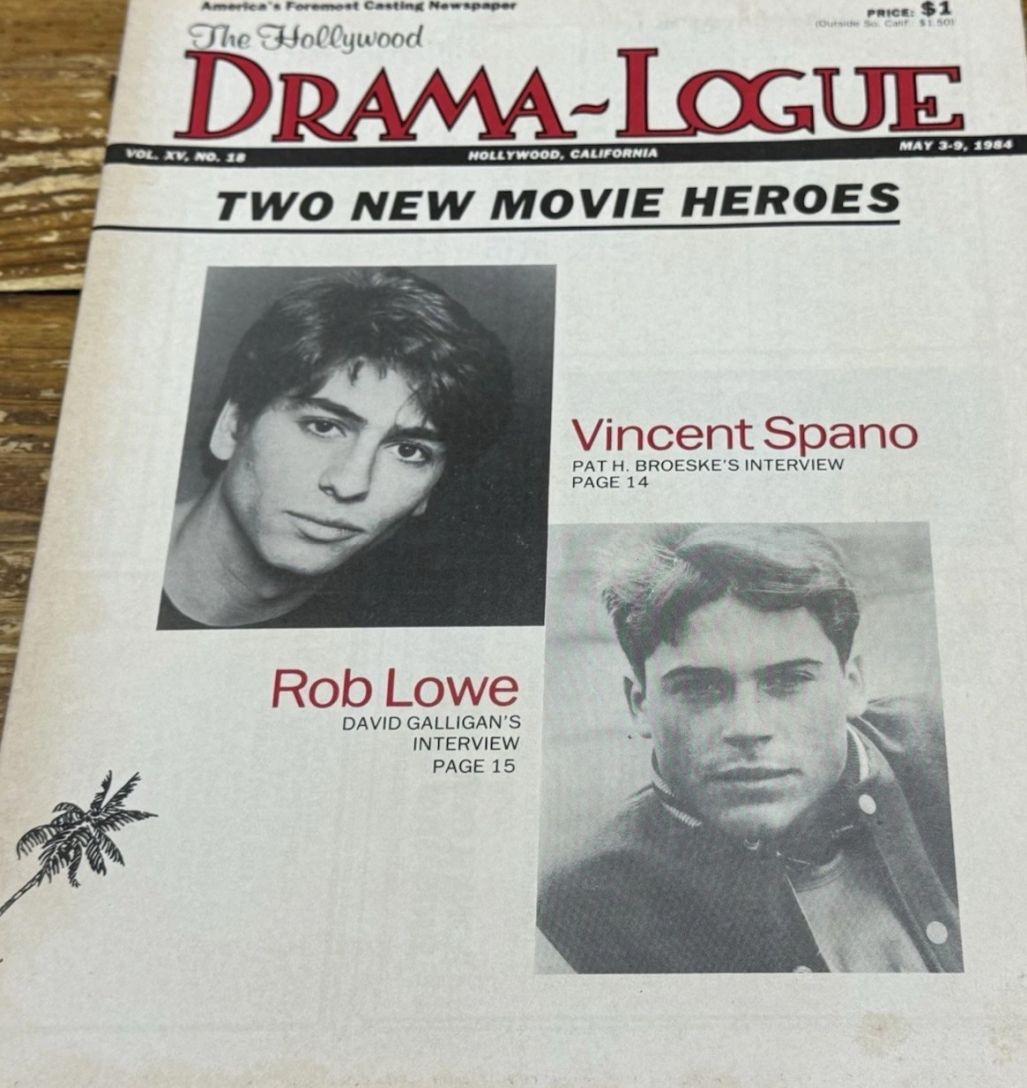 DRAMA LOGUE magazine side cover 3 May 1984