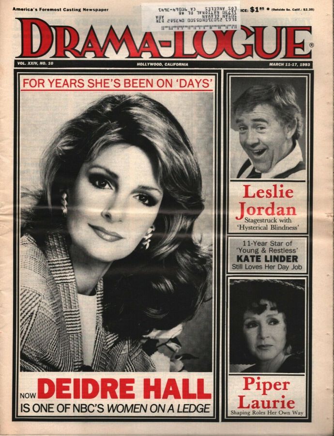 DRAMA LOGUE magazine side cover 11 March 1993