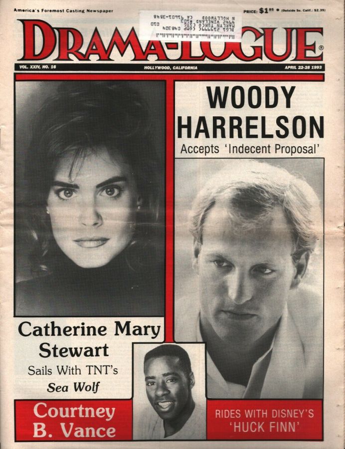 DRAMA LOGUE magazine side cover 22 April 1993