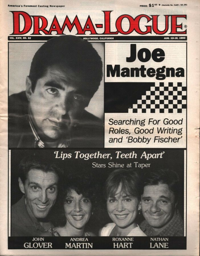 DRAMA LOGUE magazine side cover 12 August 1993