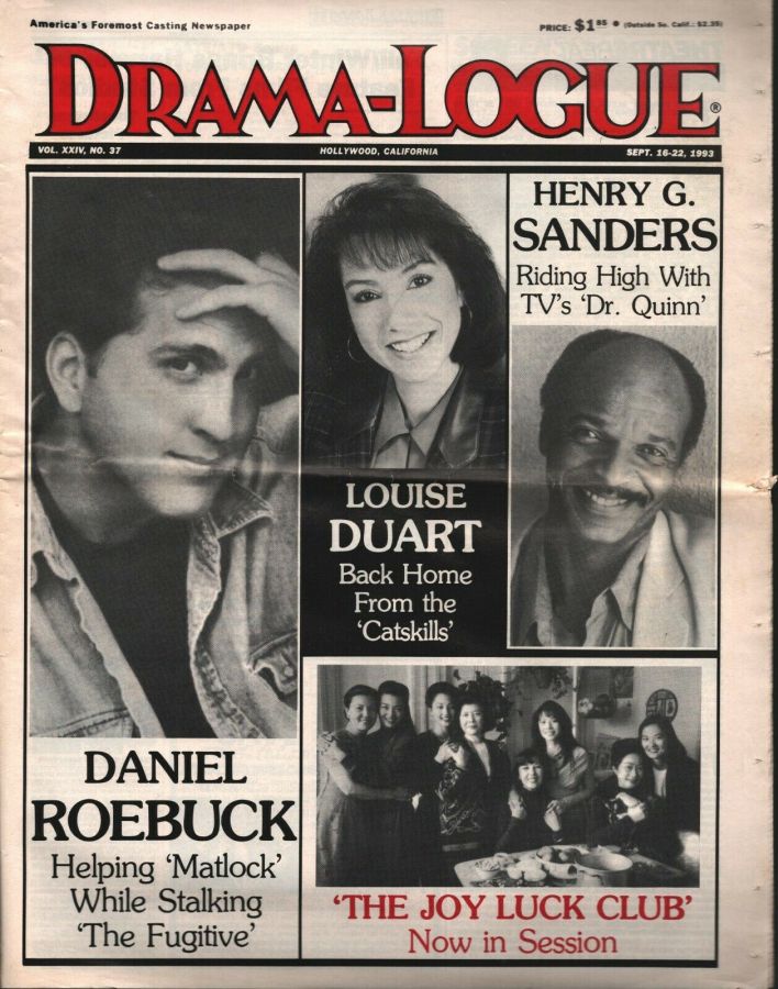 DRAMA LOGUE magazine side cover 16 September 1993