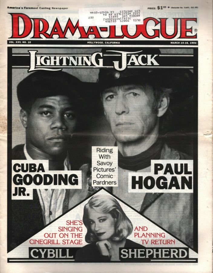 DRAMA LOGUE magazine side cover 10 March 1994