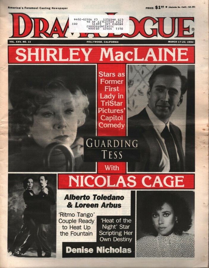 DRAMA LOGUE magazine side cover 17 March 1994