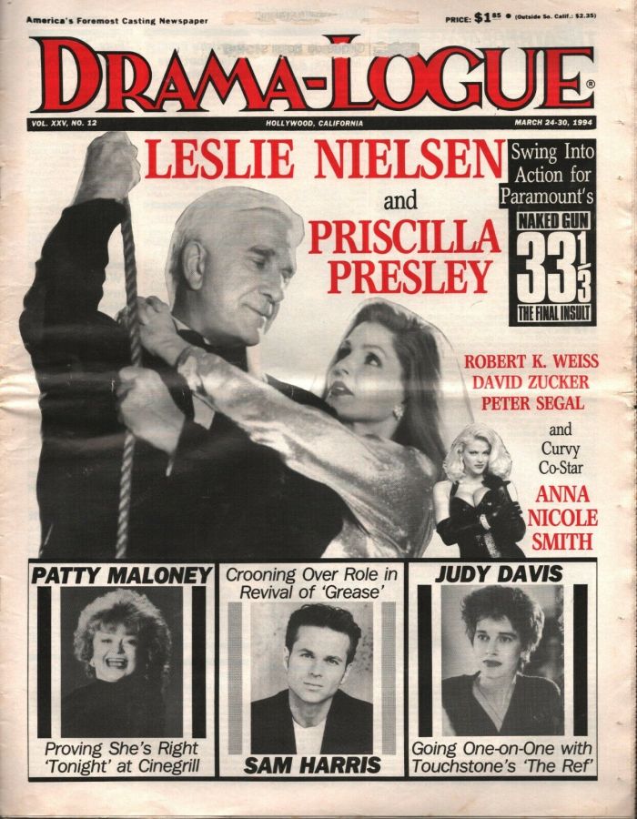 DRAMA LOGUE magazine side cover 24 March 1994