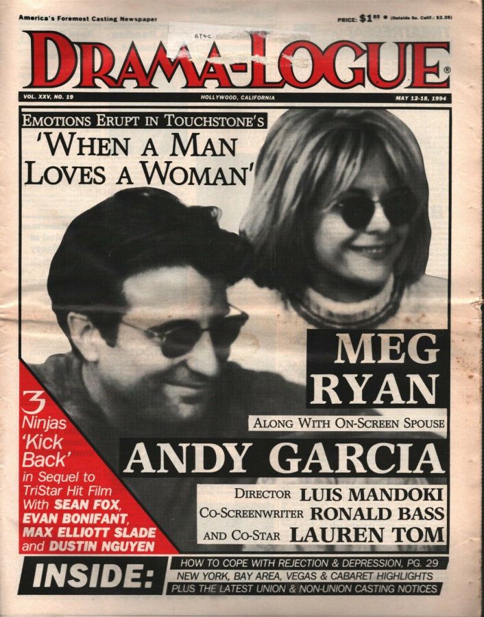 DRAMA LOGUE magazine side cover 12 May 1994