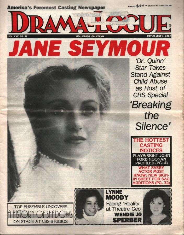 DRAMA LOGUE magazine side cover 26 May 1994