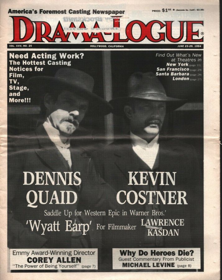 DRAMA LOGUE magazine side cover 23 June 1994