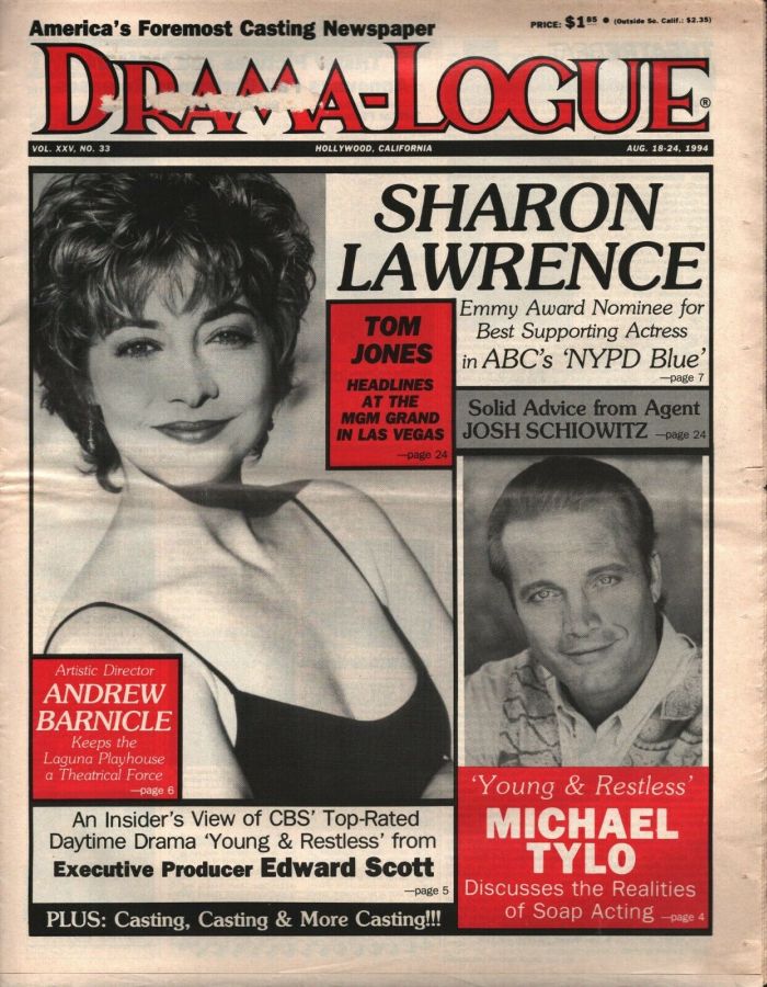 DRAMA LOGUE magazine side cover 18 August 1994