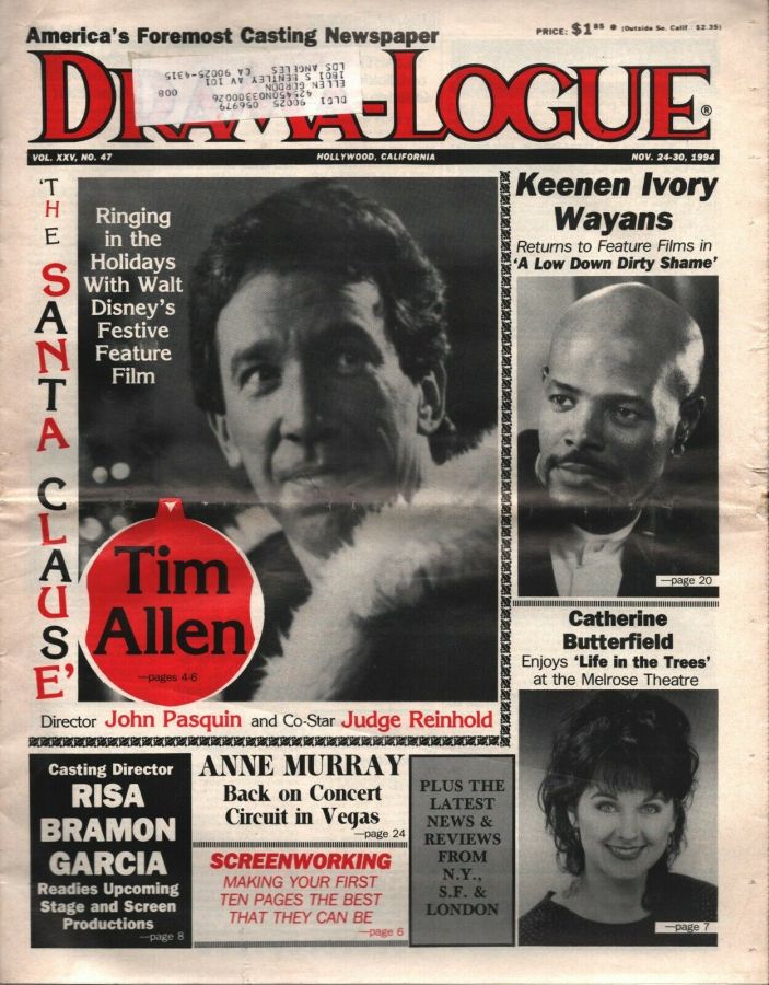DRAMA LOGUE magazine side cover 24 November 1994