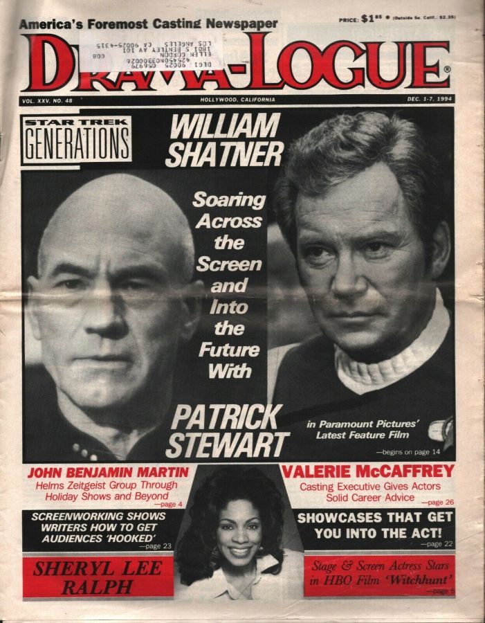 DRAMA LOGUE magazine side cover 1 December 1994