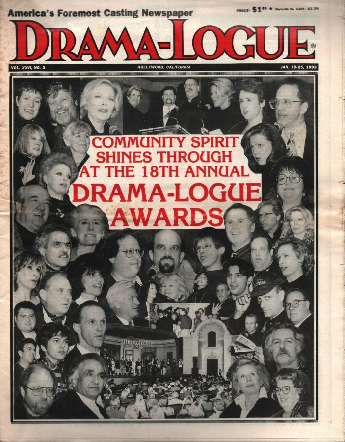 DRAMA LOGUE magazine side cover 19 January 1995