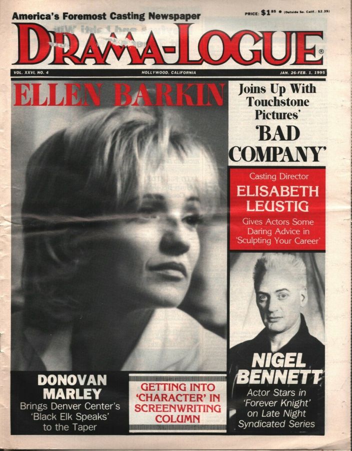 DRAMA LOGUE magazine side cover 26 January 1995