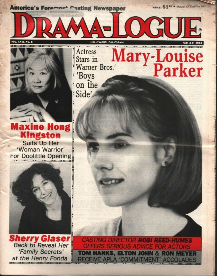 DRAMA LOGUE magazine side cover 2 February 1995