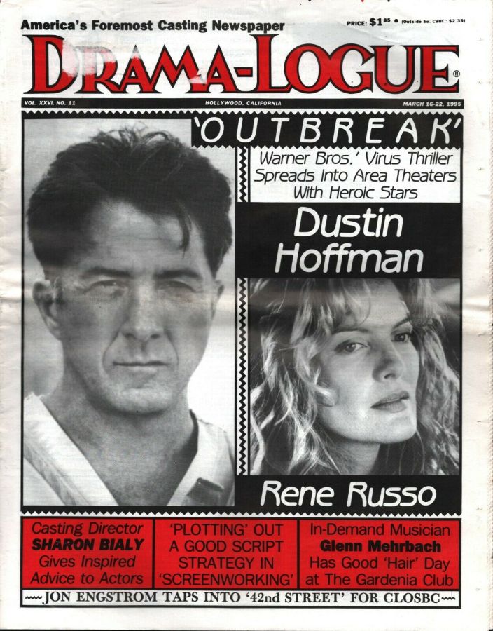 DRAMA LOGUE magazine side cover 16 March 1995
