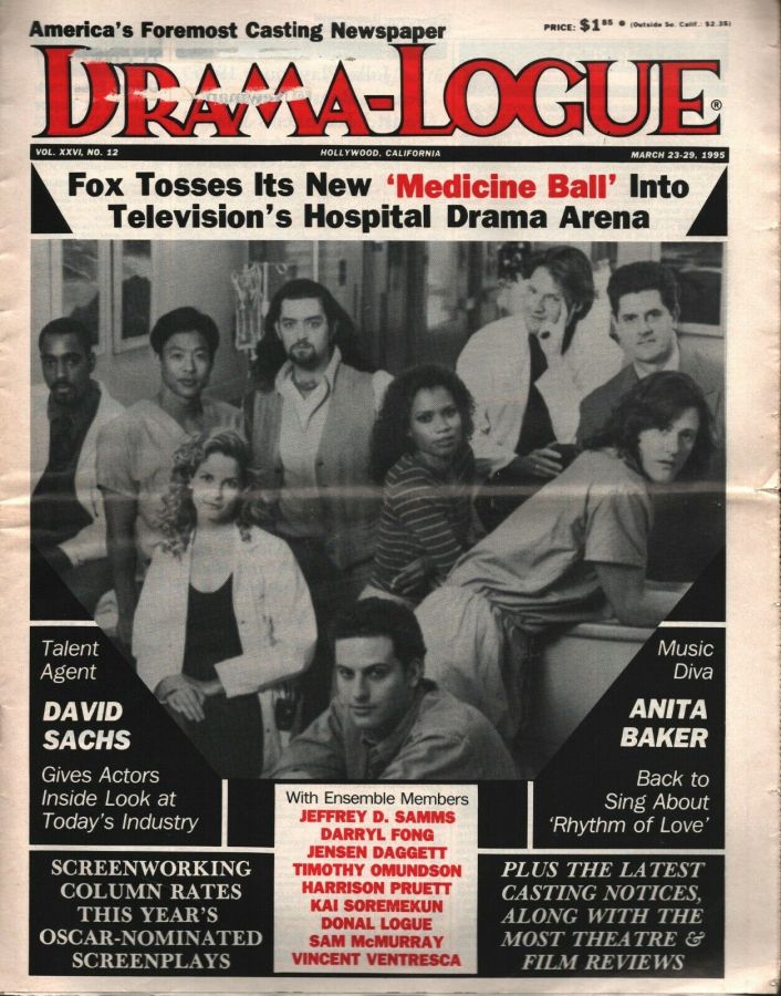 DRAMA LOGUE magazine side cover 23 March 1995