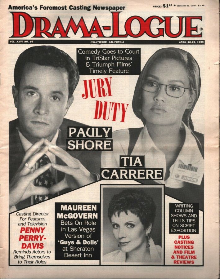 DRAMA LOGUE magazine side cover 20 April 1995