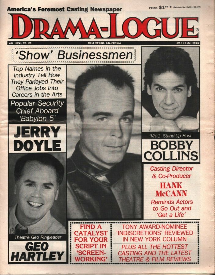DRAMA LOGUE magazine side cover 18 May 1995