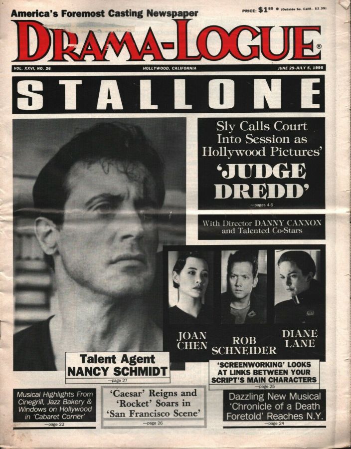 DRAMA LOGUE magazine side cover 29 June 1995