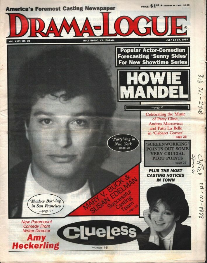 DRAMA LOGUE magazine side cover 13 July 1995