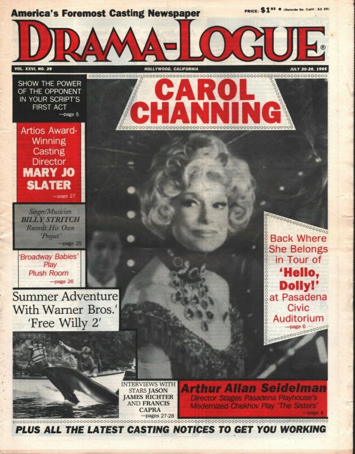 DRAMA LOGUE magazine side cover 20 July 1995