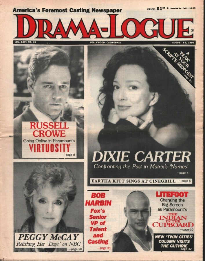 DRAMA LOGUE magazine side cover 3 August 1995