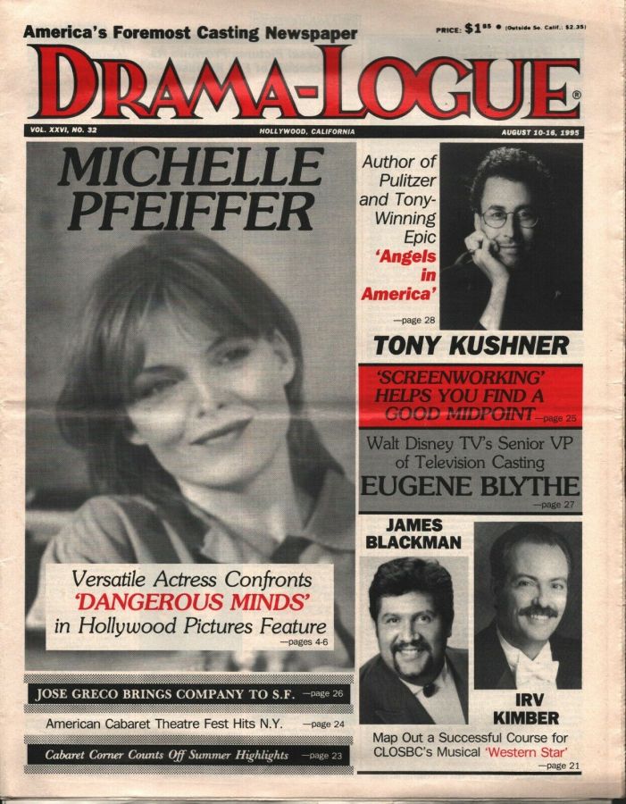 DRAMA LOGUE magazine side cover 10 August 1995