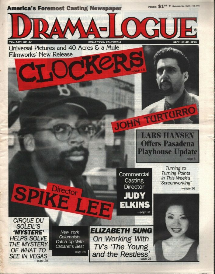 DRAMA LOGUE magazine side cover 14 September 1995