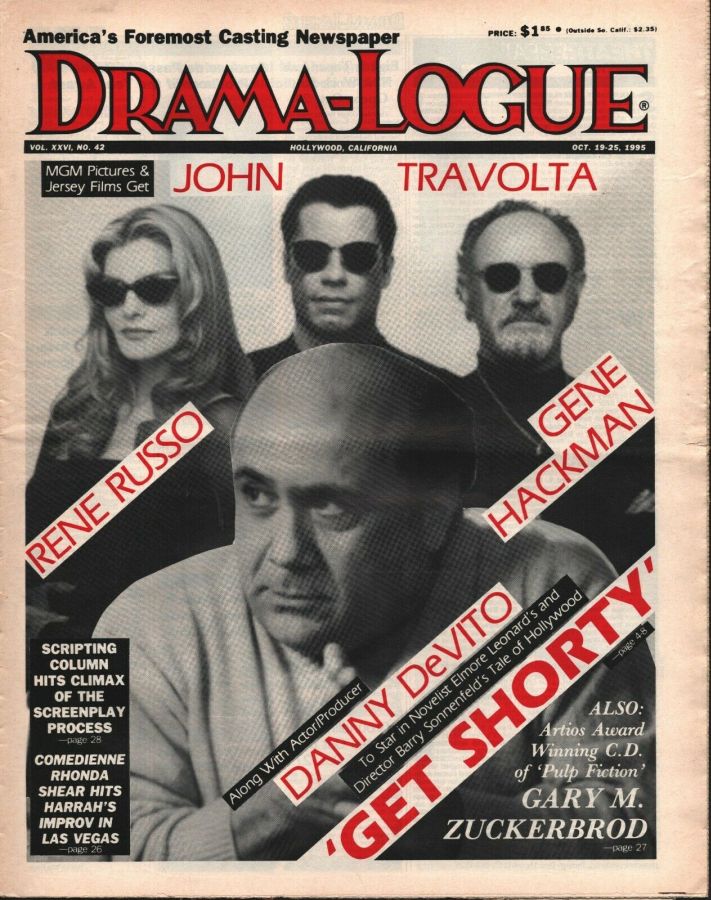 DRAMA LOGUE magazine side cover 19 October 1995
