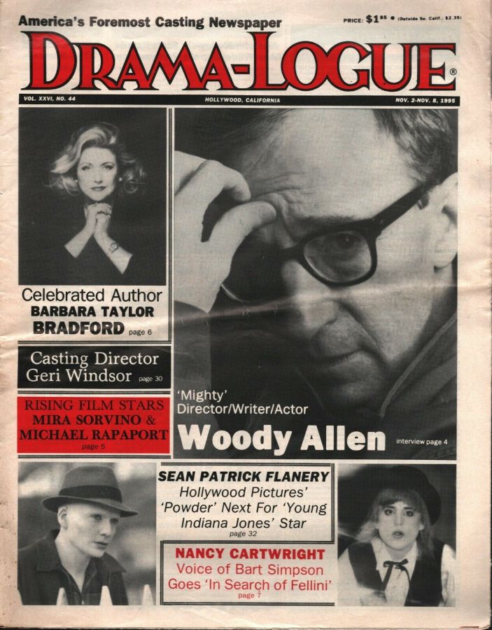 DRAMA LOGUE magazine side cover 2 November 1995