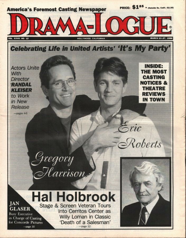 DRAMA LOGUE magazine side cover 21 March 1996