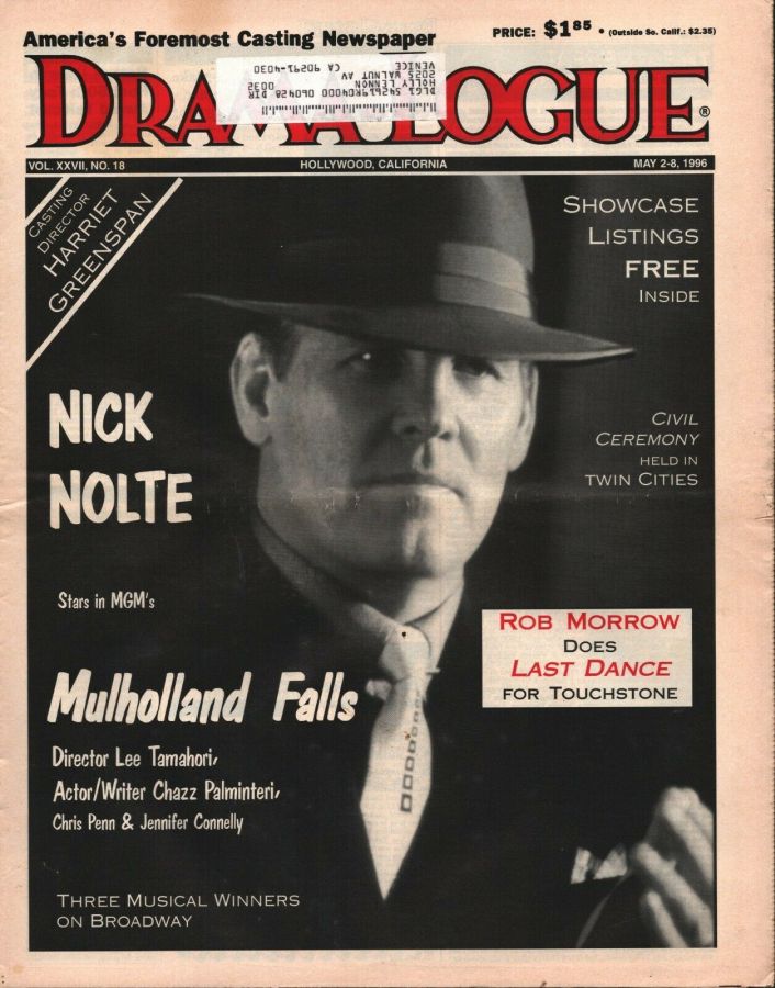 DRAMA LOGUE magazine side cover 2 May 1996