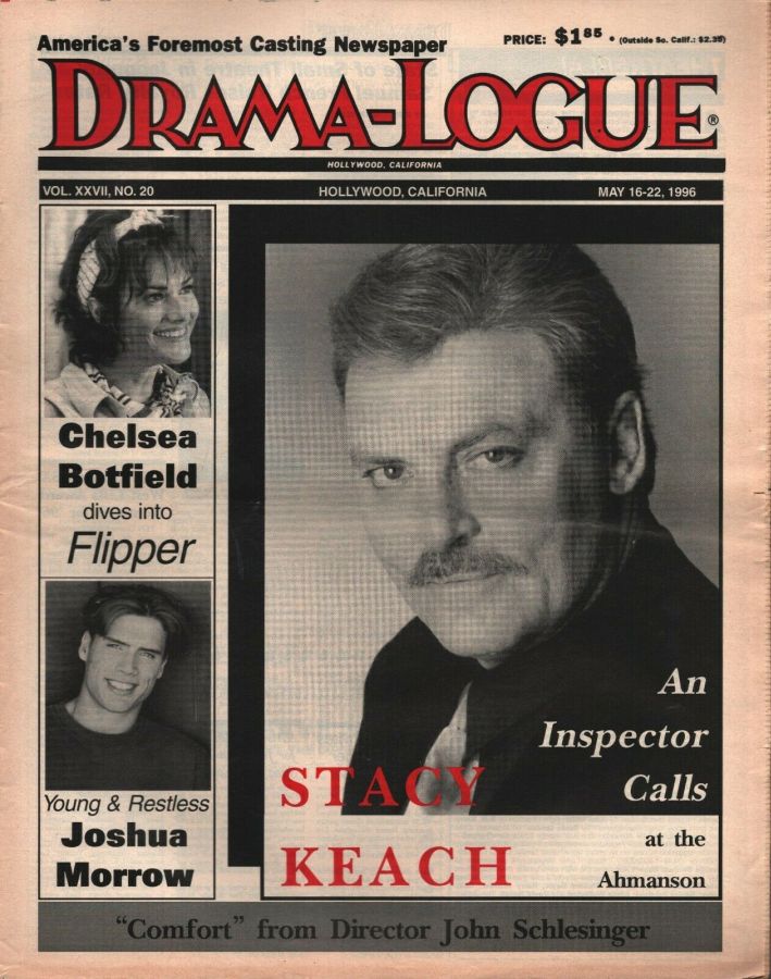 DRAMA LOGUE magazine side cover 16 May 1996