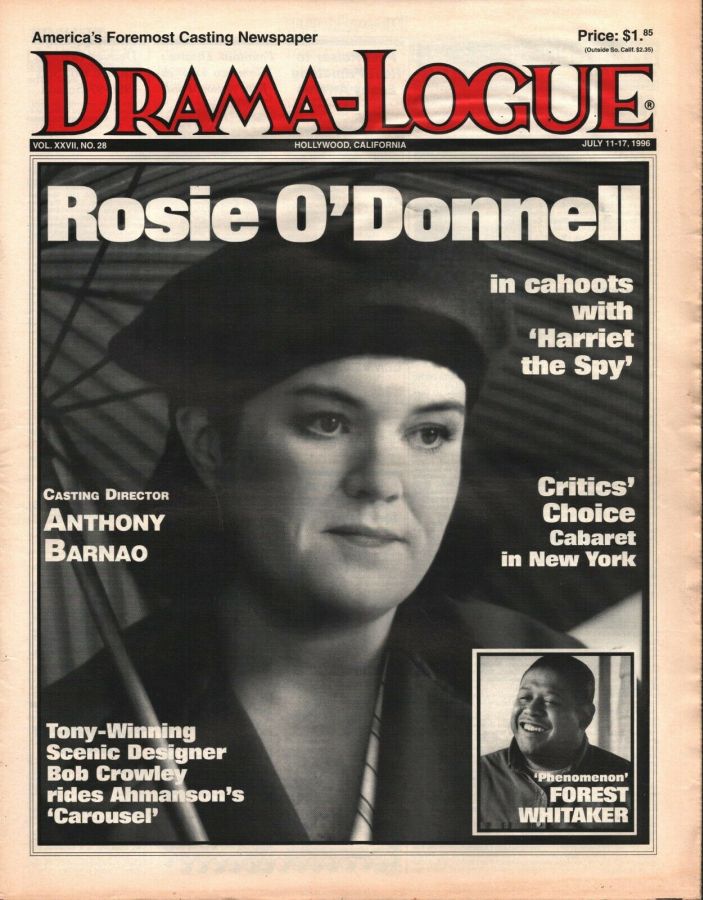 DRAMA LOGUE magazine side cover 11 July 1996