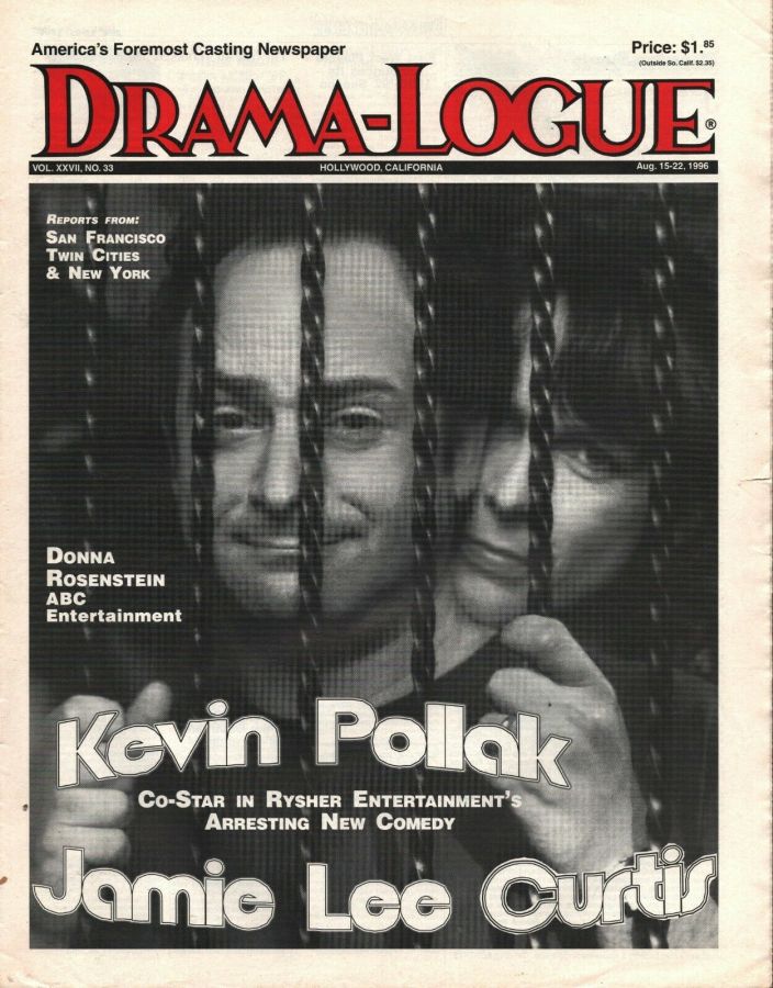 DRAMA LOGUE magazine side cover 15 August 1996