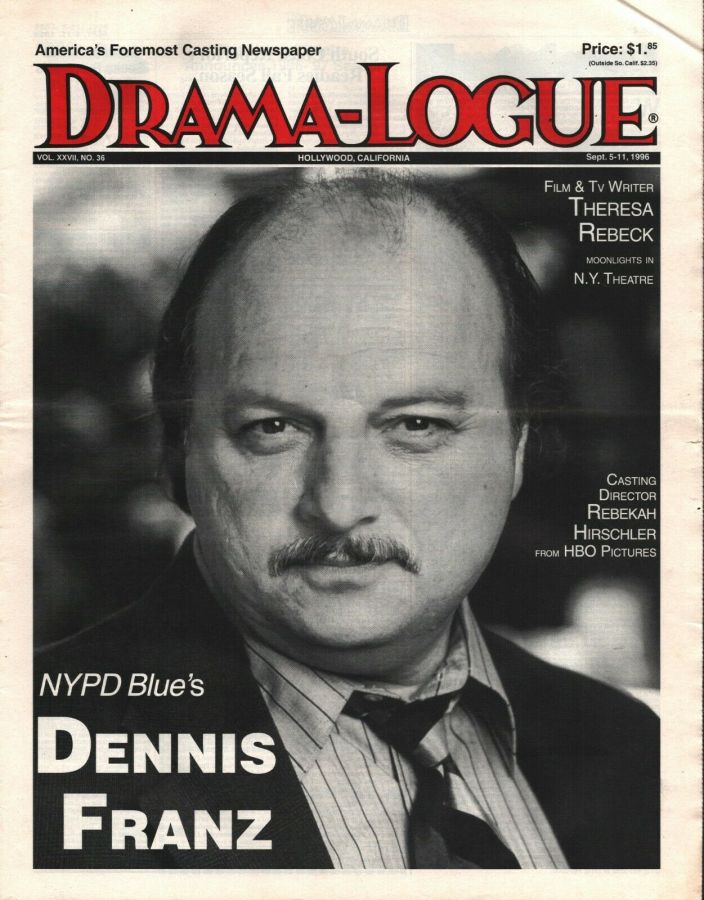 DRAMA LOGUE magazine side cover 5 September 1996