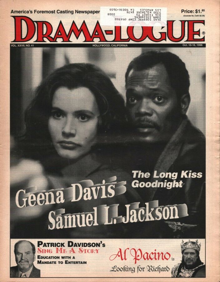 DRAMA LOGUE magazine side cover 10 October 1996