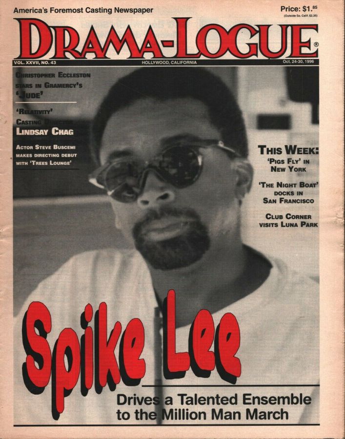DRAMA LOGUE magazine side cover 24 October 1996