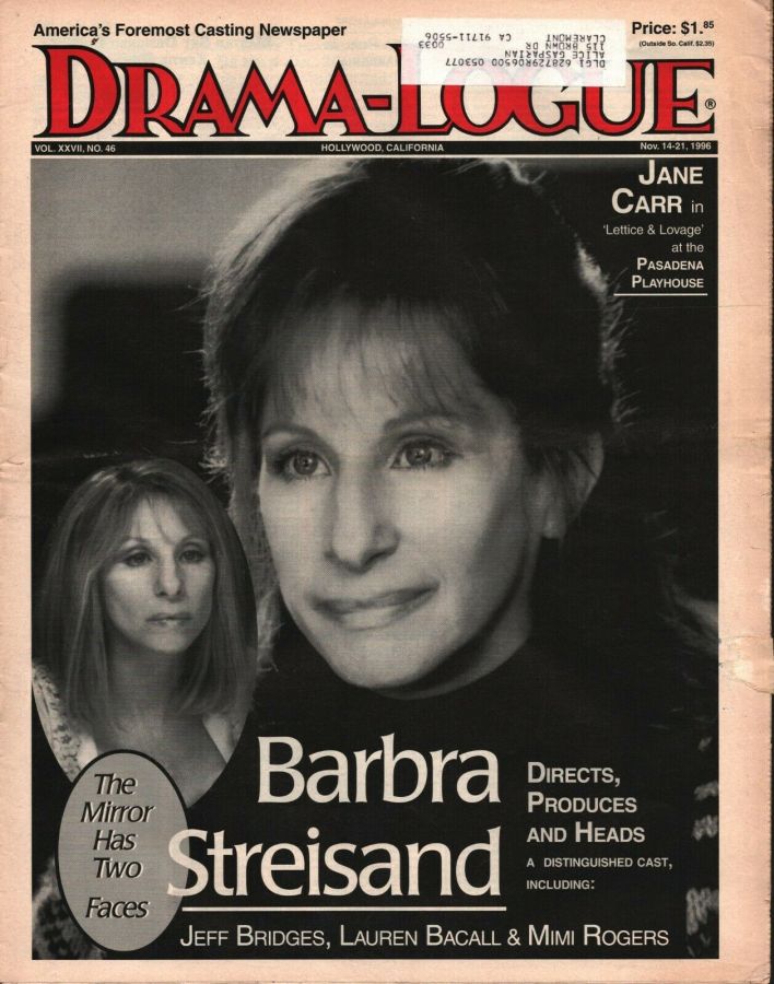 DRAMA LOGUE magazine side cover 14 November 1996