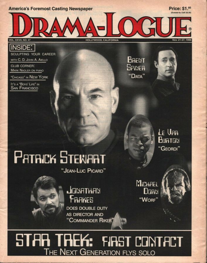 DRAMA LOGUE magazine side cover 21 November 1996