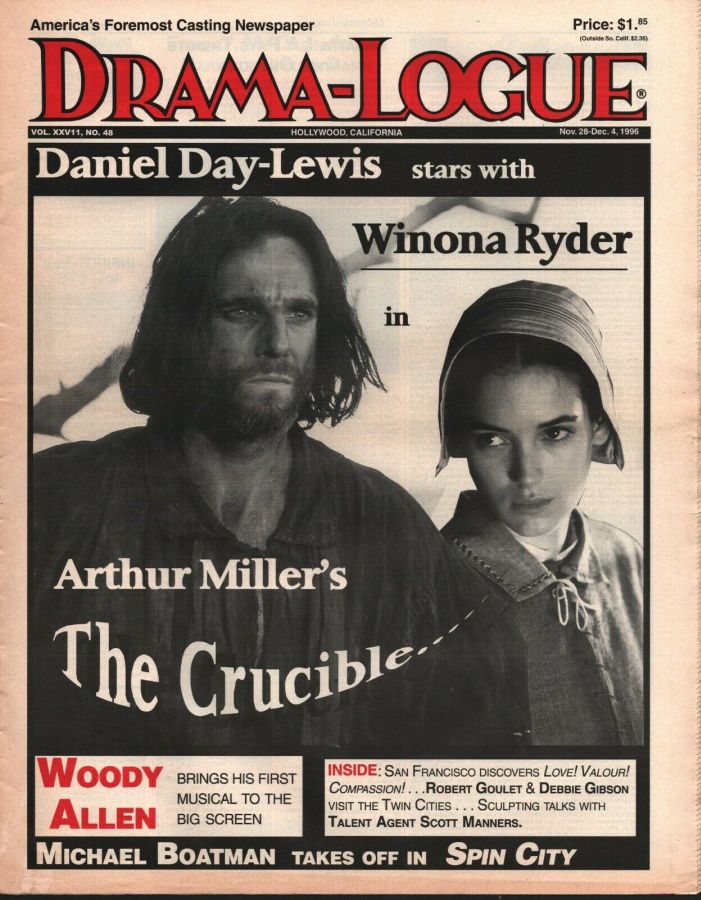 DRAMA LOGUE magazine side cover 28 November 1996